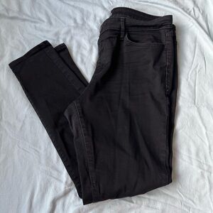 A.N.A. Black Mid Rise Skinny Fit Jeans Jeggings Pants Women's Size 12